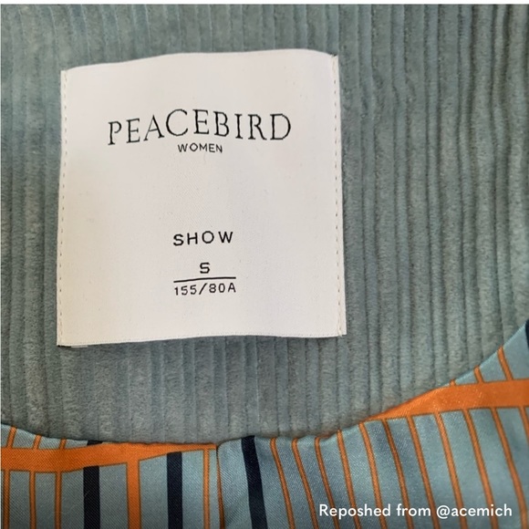 Oversized cropped corduroy chic jacket - Picture 6 of 7